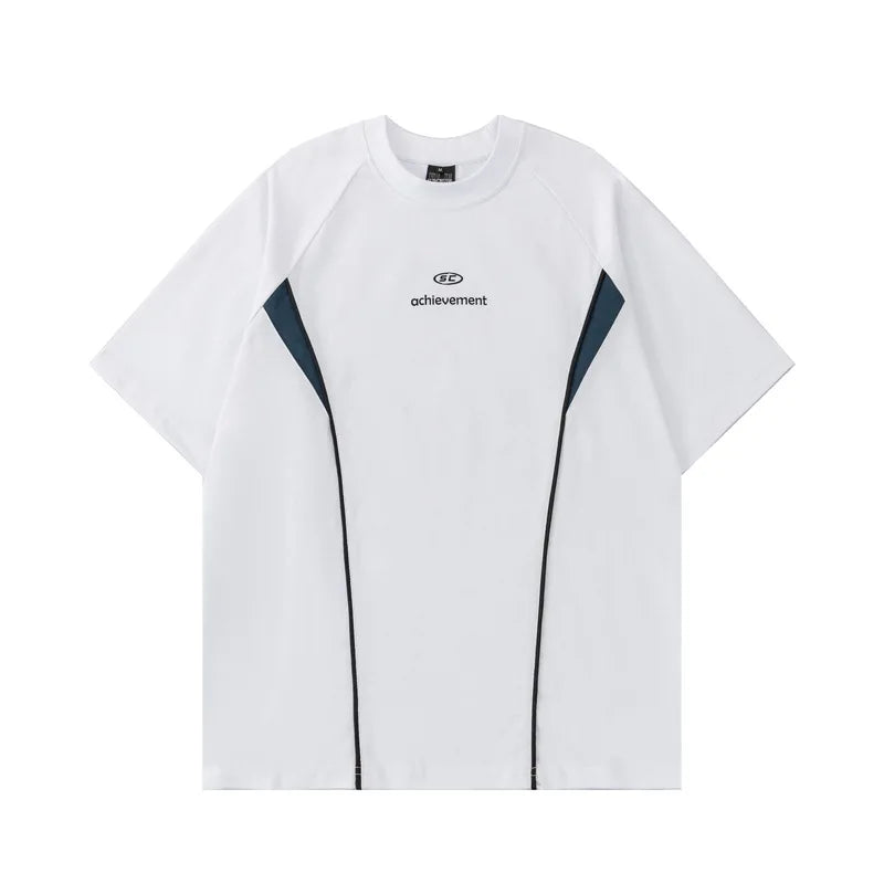 SC Achievement O-Neck T-Shirt White, XS - Streetwear T-Shirt - Slick Street