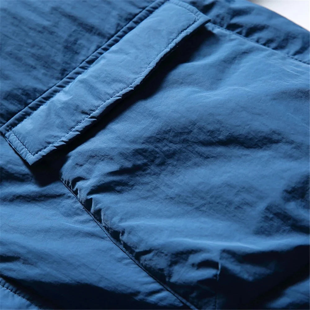 Lightweight Multi Pockets Zipper Jacket ,  - Streetwear Jacket - Slick Street