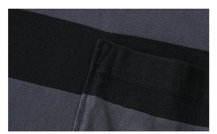 Saturday Striped Cotton T-Shirt , - Streetwear T-Shirt - Slick Street