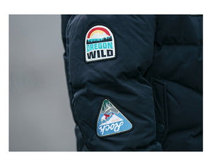 OREGON WILD Rock Patches Bomber Jacket ,  - Streetwear Jacket - Slick Street