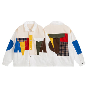 Color Block Multi Patchwork Jacket ,  - Streetwear Jacket - Slick Street