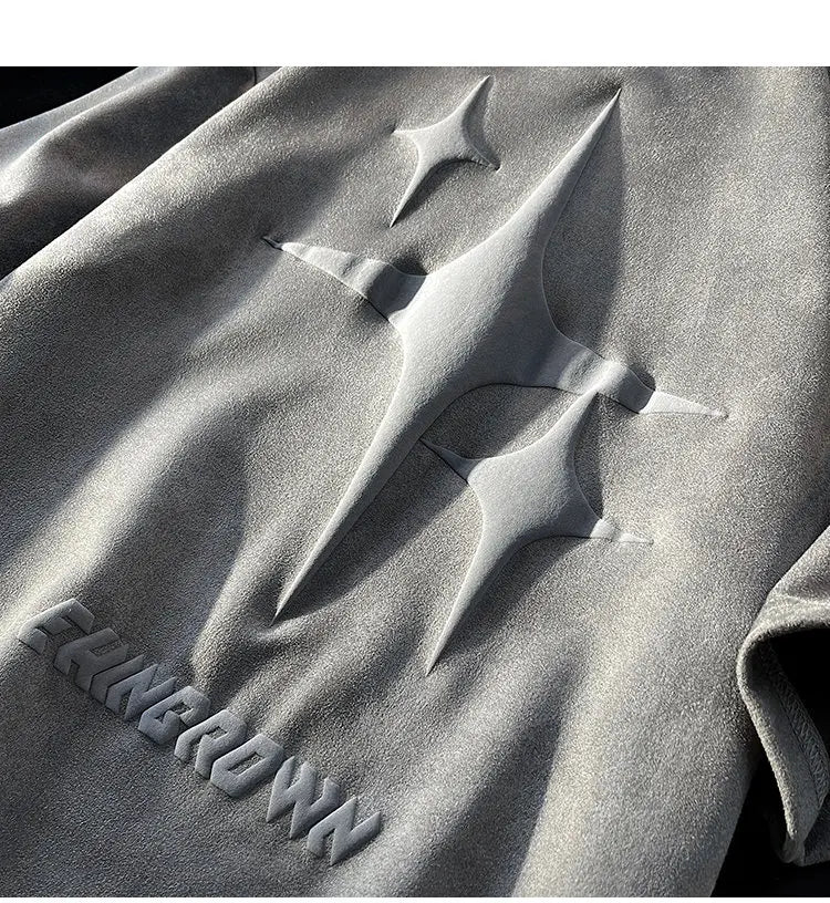 EHNGROWN Polygons Star Shape Short Sleeved T-Shirt , - Streetwear T-Shirts - Slick Street