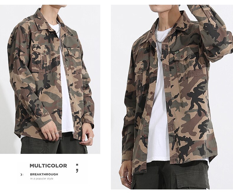 Military VSA Camouflage Shirt ,  - Streetwear Shirt - Slick Street