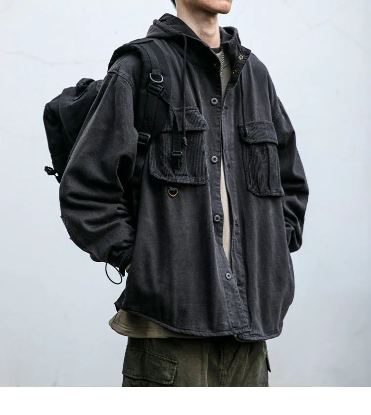 VX1 Hooded Jacket , - Streetwear Jackets - Slick Street