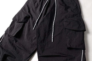 Baggy Stripe Cargo Joggers , - Streetwear - Slick Street