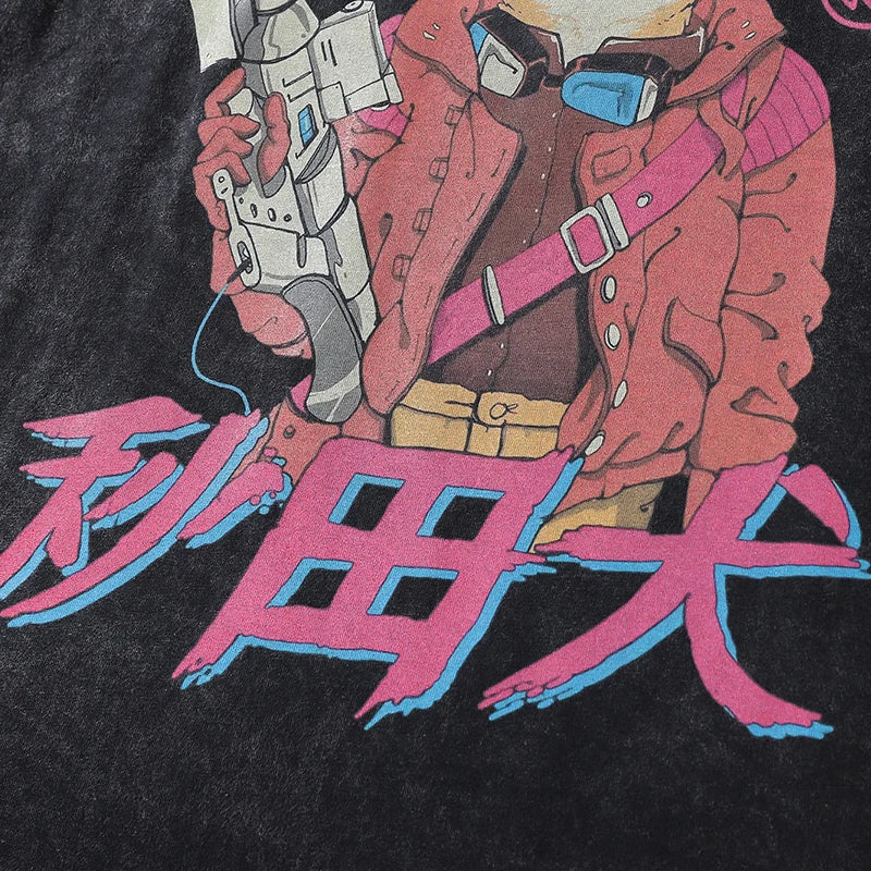 Akita Warrior Anime T-Shirt ,  - Streetwear T-Shirt - Slick Street