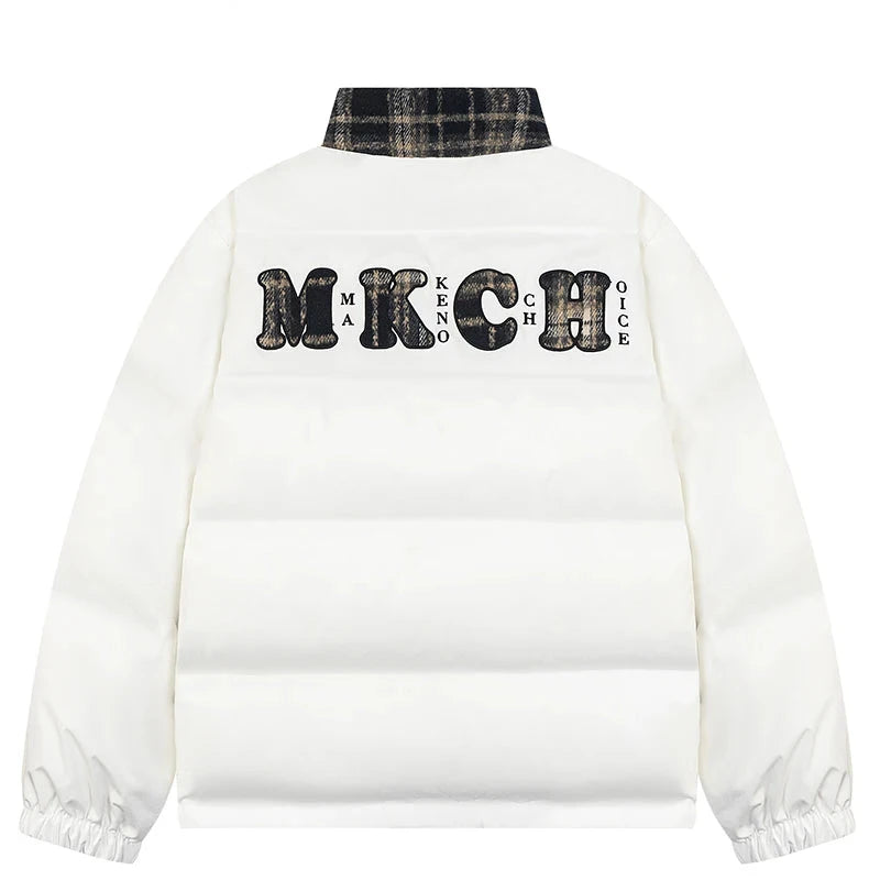 MKCH Letter Plaid Jacket ,  - Streetwear Jacket - Slick Street