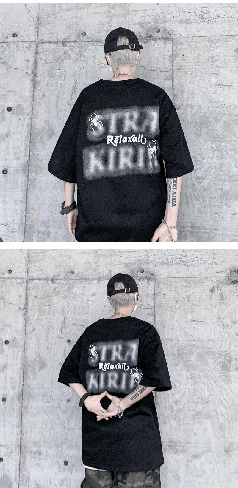 Wolf Spider 3D Crewneck T-Shirt , - Streetwear T-Shirts - Slick Street