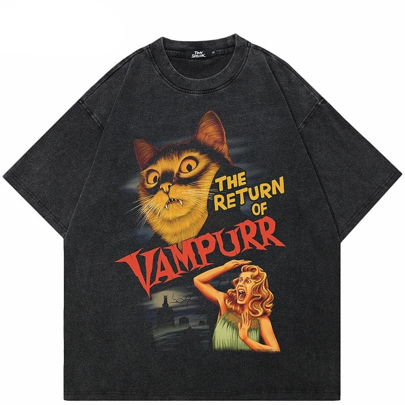 The Return of Vampurr Graphic T-Shirt ,  - Streetwear T-Shirt - Slick Street