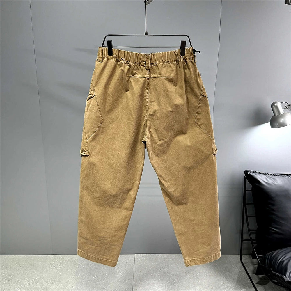 Ankle Length Baggy Cargo Pants , - Streetwear Pants - Slick Street