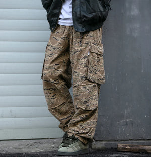 Camouflage Art Craft Cargo Pants , - Streetwear Pants - Slick Street