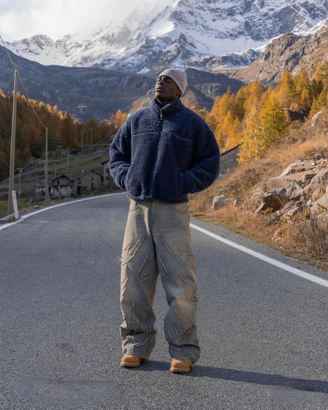 Y2k Retro Raw Edge Patchwork Denim Jeans – Slick Street