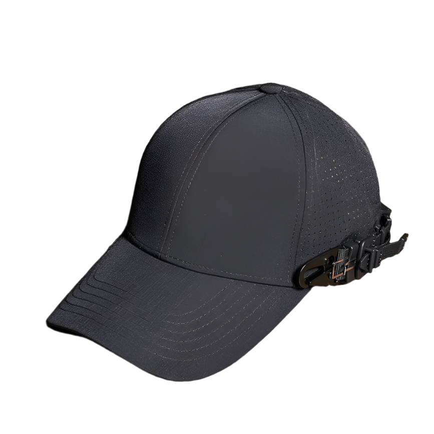 Plain Black Adjustable Cap , - Streetwear Cap - Slick Street