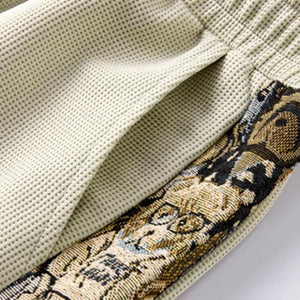 Bear Embroidery Shorts , - Streetwear Shorts - Slick Street