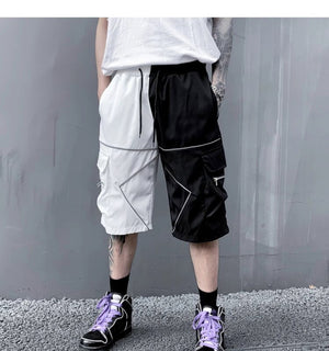 Solid Bermuda White Lining Shorts ,  - Streetwear Shorts - Slick Street