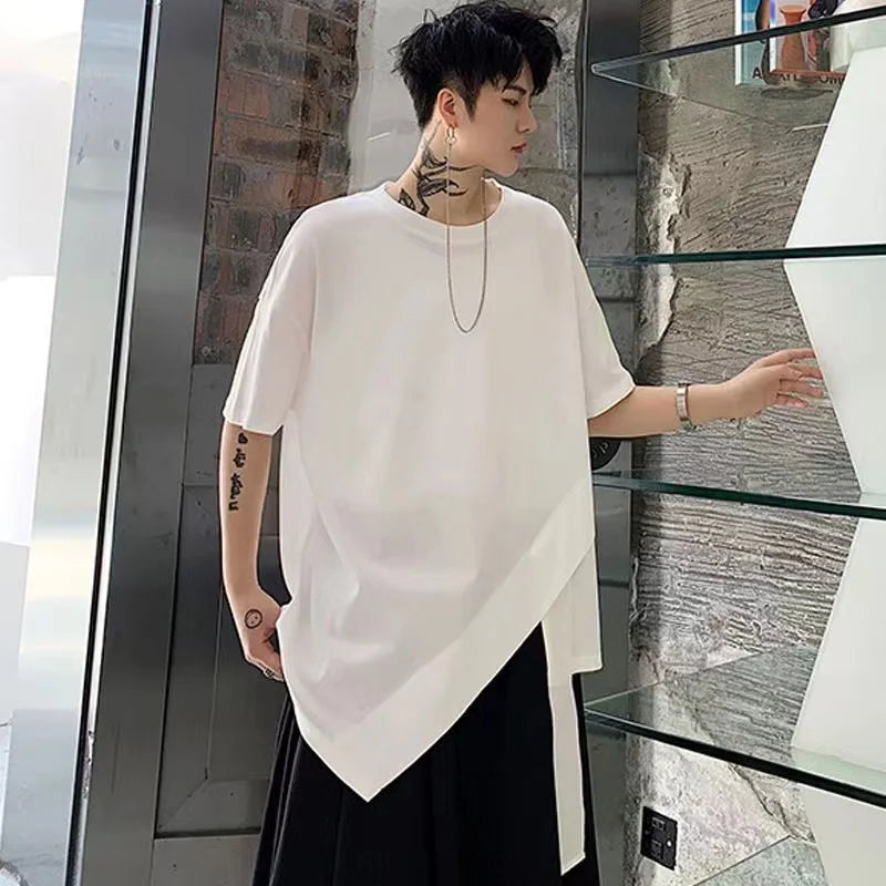 Kaju Long Bottom T-Shirt , - Streetwear T-Shirts - Slick Street