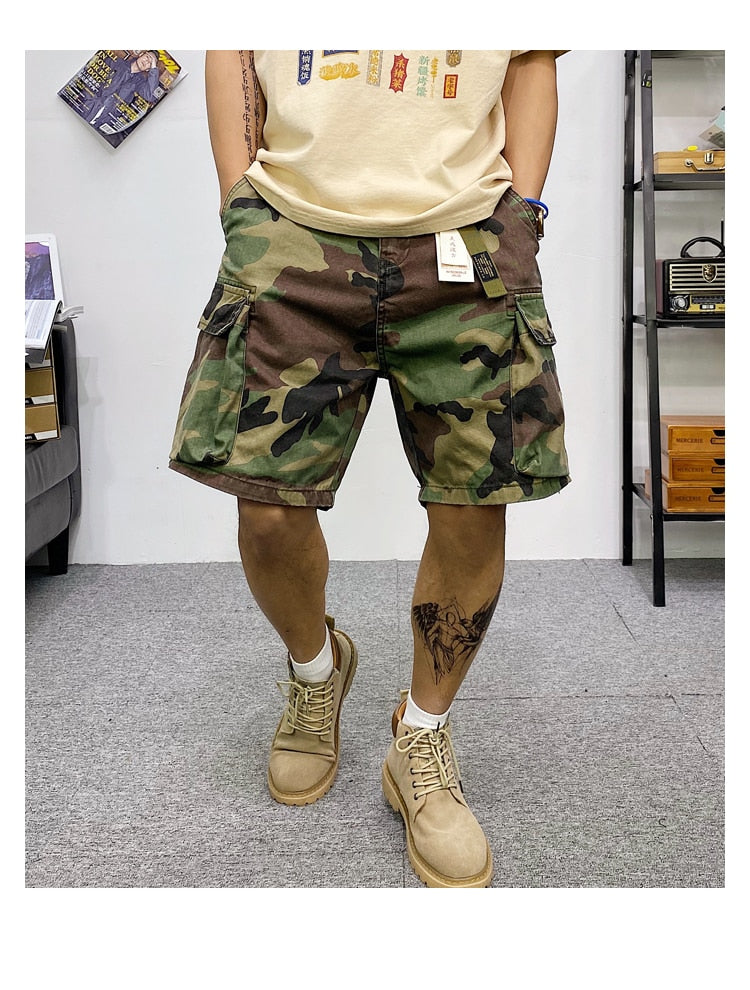 Tactical Multi-Pocket Cargo Shorts ,  - Streetwear Shorts - Slick Street