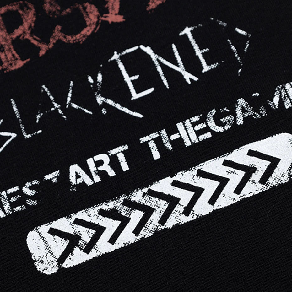 Blackened Restart The Game Oversized T-Shirt , - Streetwear T-Shirt - Slick Street