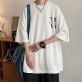 YUEHANANNA Double Shaded Star Graphic T-Shirt White, M - Streetwear T-Shirts - Slick Street