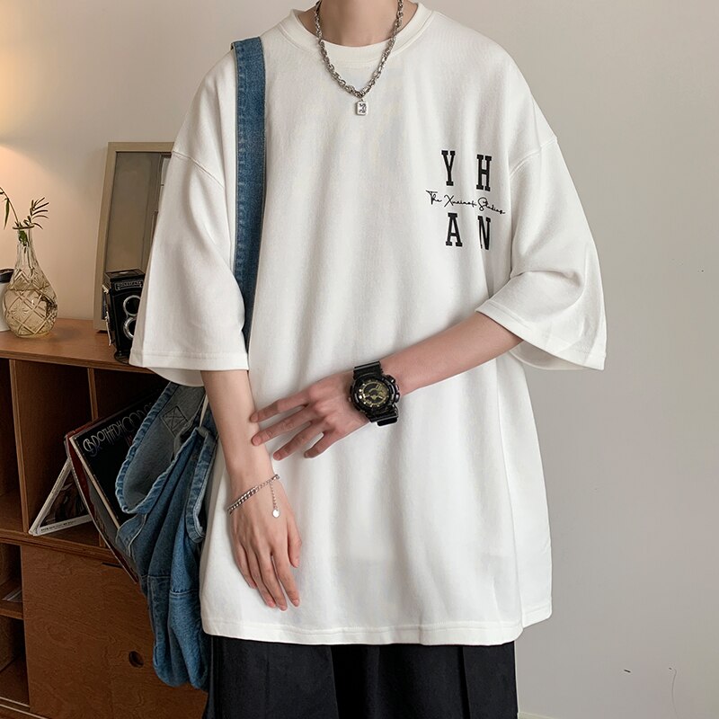 YUEHANANNA Double Shaded Star Graphic T-Shirt White, M - Streetwear T-Shirts - Slick Street