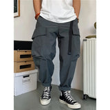 Harem Oversized Pocket Style Pants Gray, XS - Streetwear Pants - Slick Street