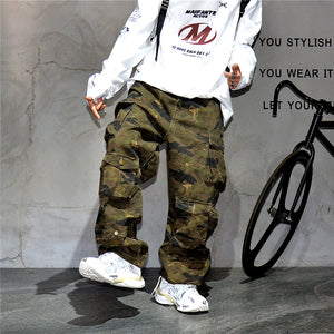 Jungle T24 Camo Cargo Pants , - Streetwear Pants - Slick Street