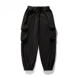 Unicolorous Fleece Cargo Joggers Black, M - Streetwear Joggers - Slick Street
