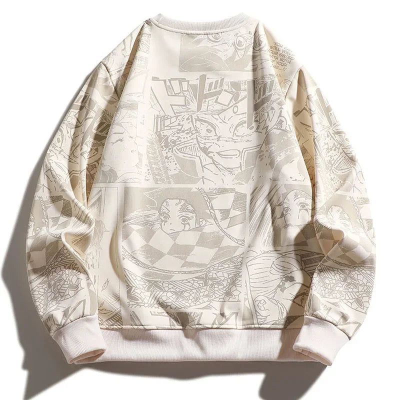 Demon Slayer Anime Sweater , - Streetwear Sweater - Slick Street