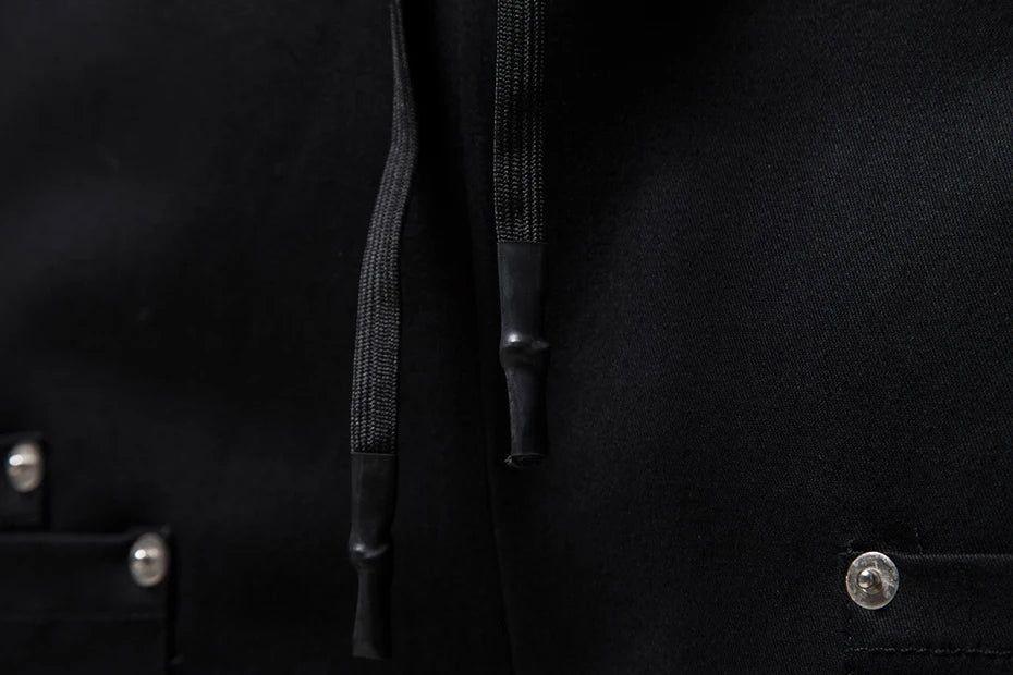 Black Multi Zipper Combat Cargo Pants , - Streetwear Cargo Pants - Slick Street