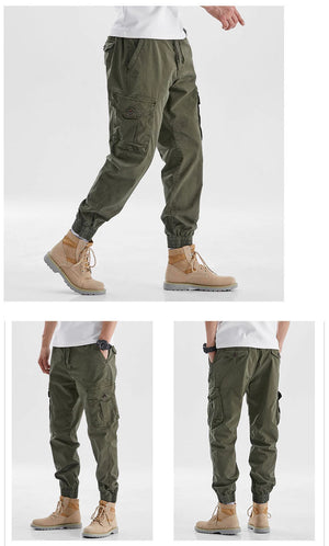 Drawstring Multi Pockets Cargo Pants ,  - Streetwear Pants - Slick Street
