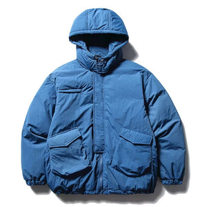 Lightweight Multi Pockets Zipper Jacket Blue, M - Streetwear Jacket - Slick Street