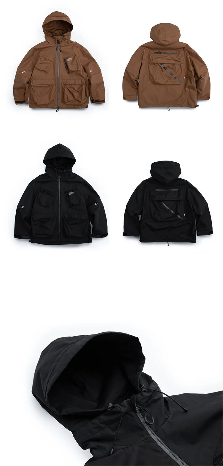 STFK Multi Pocket Zipper Cargo Hoodie ,  - Streetwear Hoodie - Slick Street