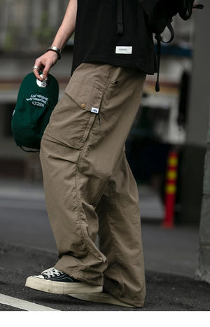 Waterproof Nylon Cargo Pants , - Streetwear Cargo Pants - Slick Street