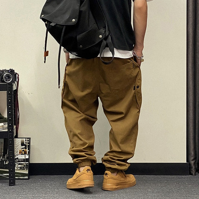 Washed Utility Panel Joggers , - Streetwear Pants - Slick Street