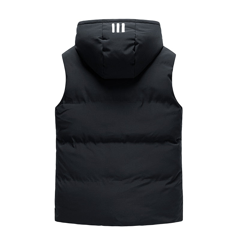Padded Striped Vest Sleeveless Jacket ,  - Streetwear Jacket - Slick Street