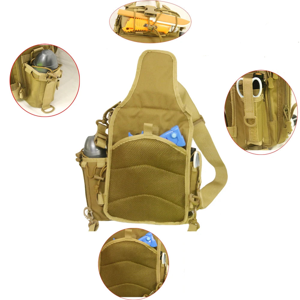 Multi Buckles Style Crossbody Bag , - Streetwear Bag - Slick Street