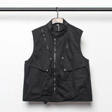 Dark Crow Sleeveless Zipper Vest Black, M - Streetwear Vest - Slick Street