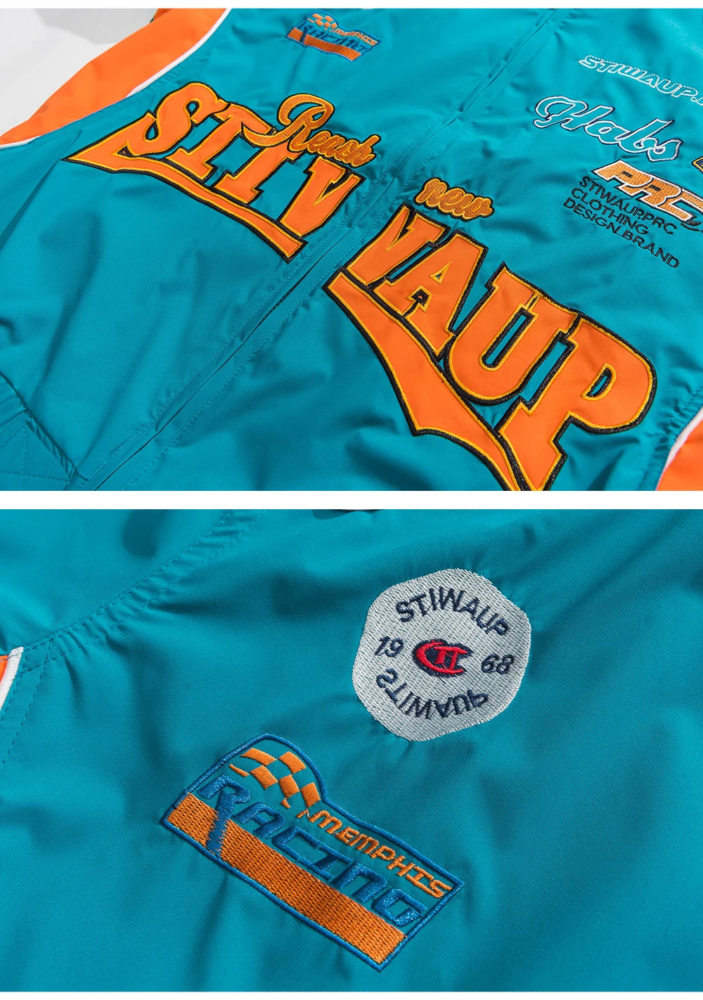 Stiwaup Racing Windbreaker Jacket ,  - Streetwear Jacket - Slick Street