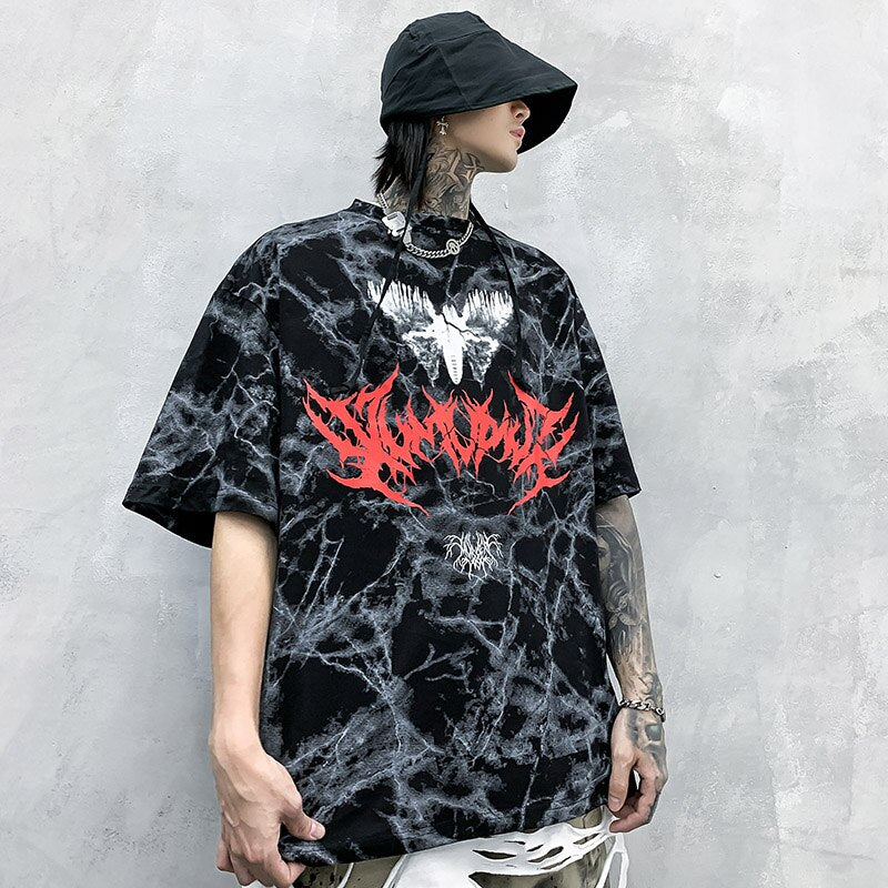 Butterfly Art Tie Die Long T-Shirt ,  - Streetwear T-Shirt - Slick Street