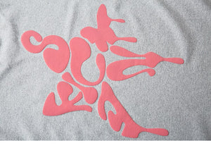 Star Shape Melting Letter Graphic T-Shirt , - Streetwear T-Shirts - Slick Street