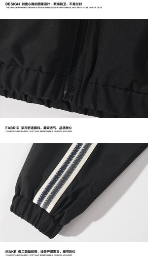 Color Block Reversible Zipper Jacket ,  - Streetwear Jacket - Slick Street