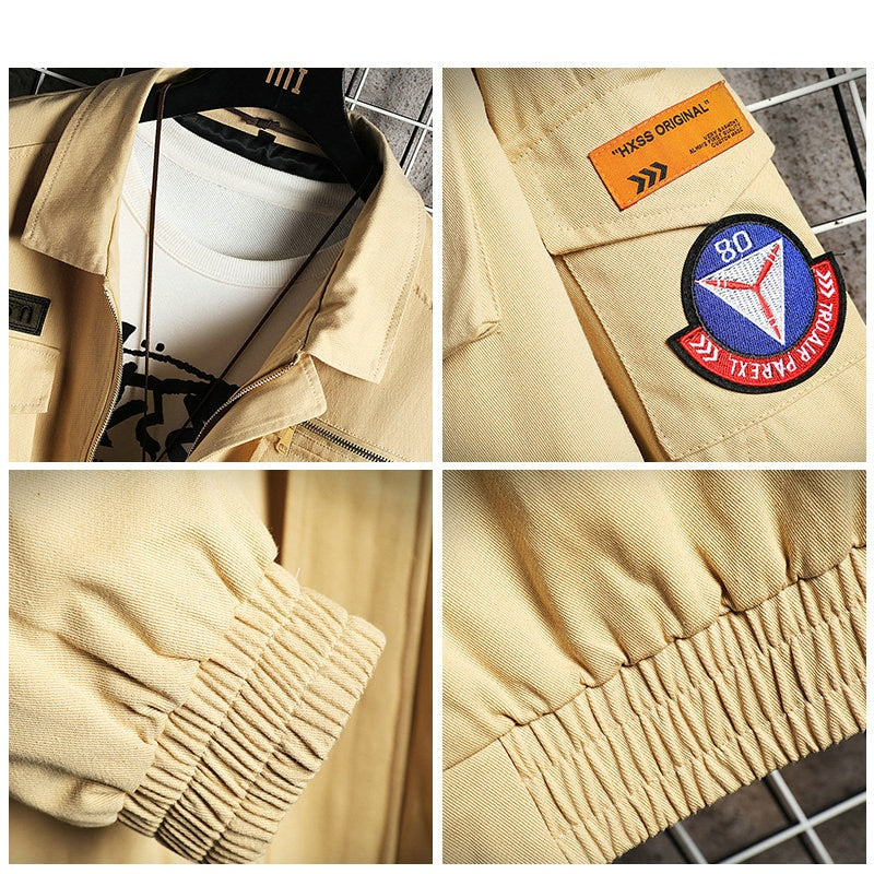 Double Welt Pocket Zipper Style Jacket ,  - Streetwear Jacket - Slick Street