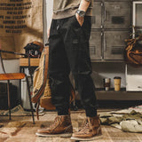 Tactical Military Rib Pants Black, XS - Streetwear Pants - Slick Street