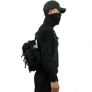 Multi Buckles Style Crossbody Bag , - Streetwear Bag - Slick Street