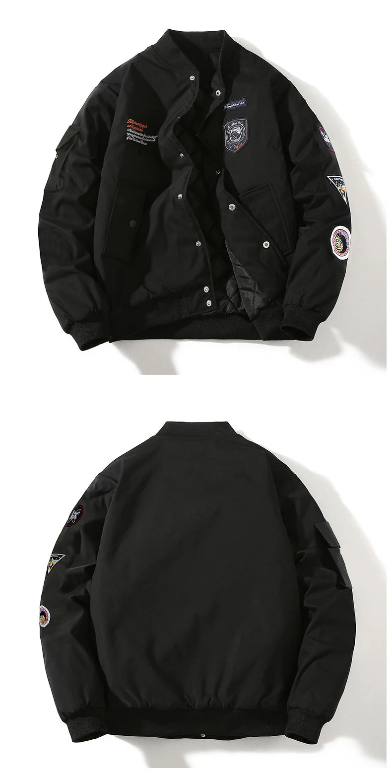 Pilot Patch Work Button Up Jacket ,  - Streetwear Jacket - Slick Street