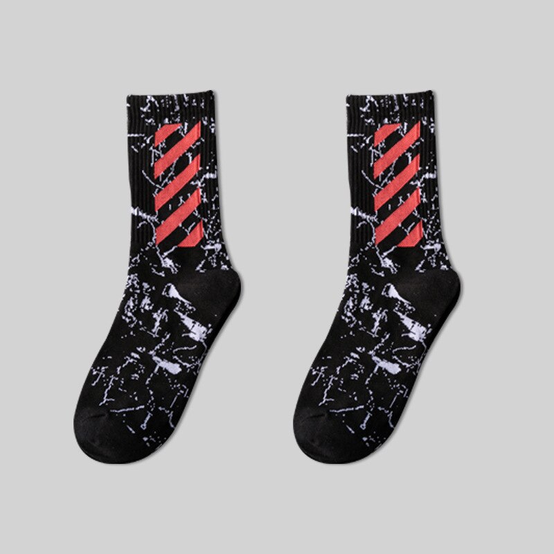 CyberTech V1 Socks Red, One Size - Streetwear Socks - Slick Street
