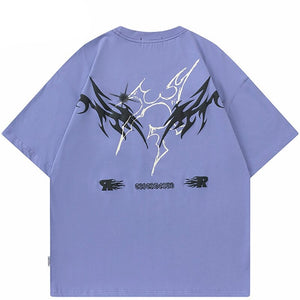 Splatter Fire Flame Texture T-Shirt , - Streetwear T-Shirts - Slick Street