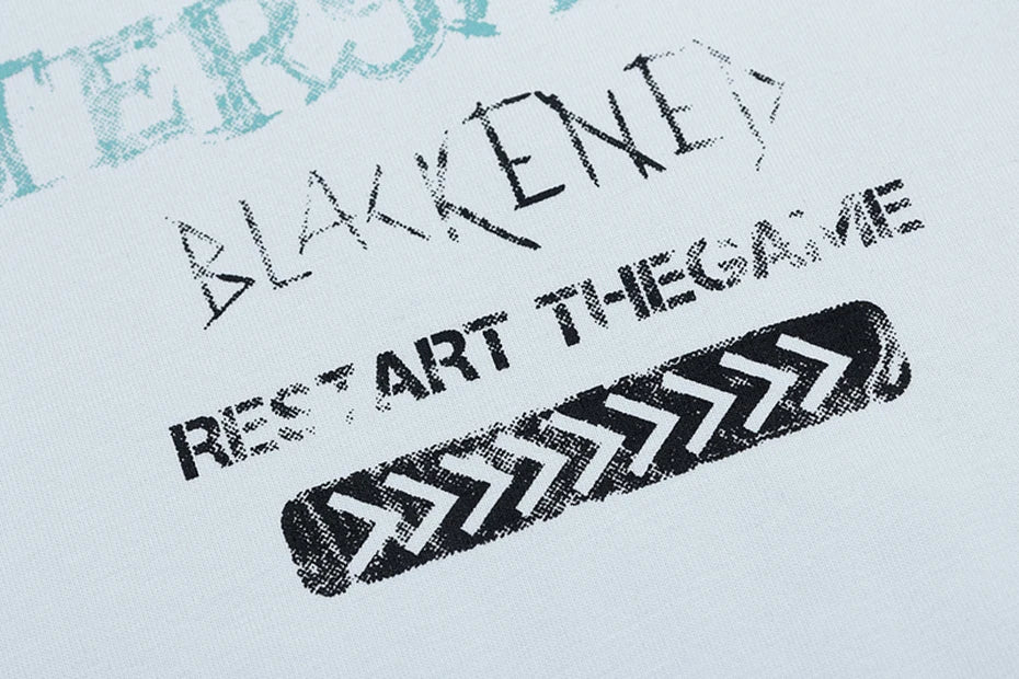 Blackened Restart The Game Oversized T-Shirt , - Streetwear T-Shirt - Slick Street