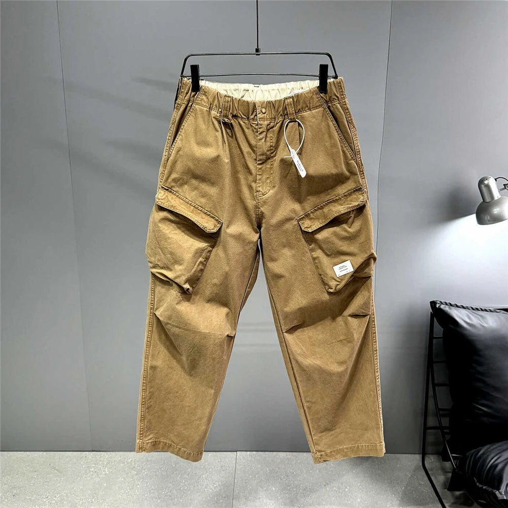 Ankle Length Baggy Cargo Pants , - Streetwear Pants - Slick Street