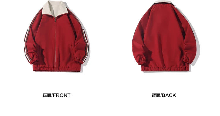 ジャケット・アウター Used reversible jacket street chic Color Block Reversible Zipper Jacket – Slick Street